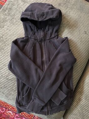 lululemon athletica Black Full-Zip Hooded Jacket